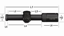 Vortex viper pst gen ii 1 6x24 dimensions