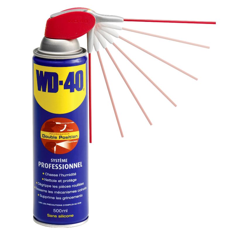 Wd40 500ml en spray avec te te pro 2 jets pas cher en france