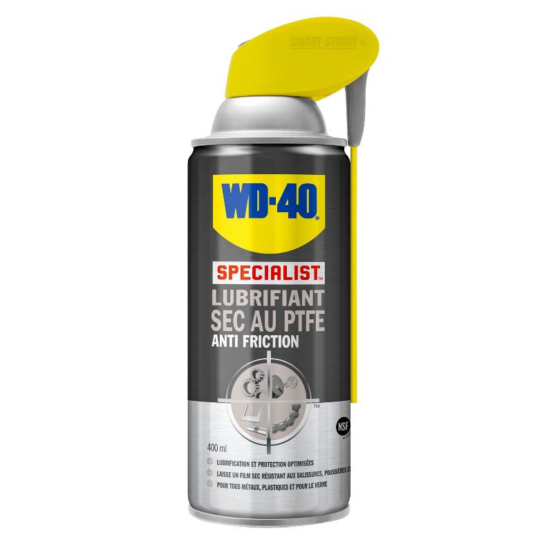 Wd40 en spray lubrifiant sec au ptfe chasseur et compagnie